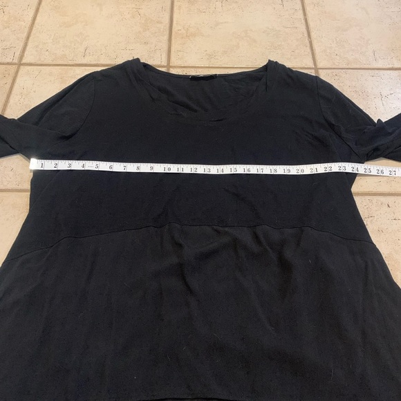 Orientique Naturally Australian Black Tunic Top 2X Plus Size - Picture 3 of 5